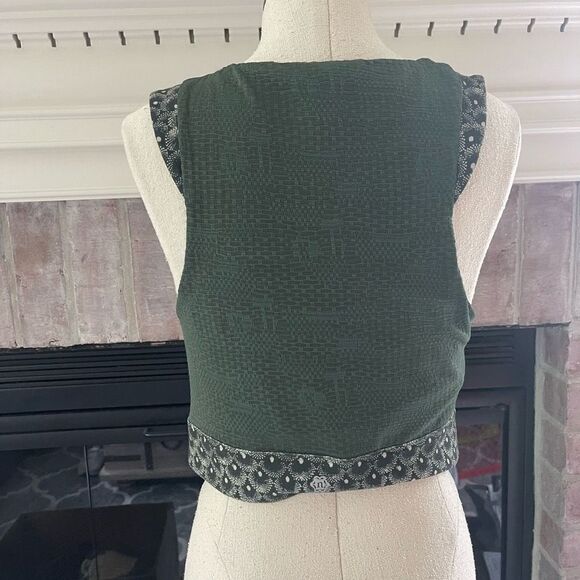 Nanette Lepore Green Aztec Cop Tank Top - Picture 4 of 8